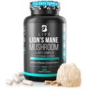 Capsules de champignons de la Mane Lion – Mémoire, Focus & Clarity – Supplément Cerveau Nootropique avec Ashwagandha, Thiamin (B1), Magnésium L-Thréonate – Soutien cognitif et cérébral pour l'énergie mentale, 240 capsules