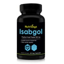 Nutriosys Isabgol 500mg Supplement | Supports Digestive Health | Helps Manage Glucose Levels | Natural Soluble Fiber | From Psyllium Husk | 90 Veg Capsules