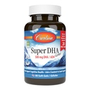 Carlson - Super DHA Gems, 500 mg DHA Suppléments, 640 mg Acides gras, concentré d'huile de poisson de l'Arctique norvégien, capsules d'huile de poisson nordique, 60+20 Softgels