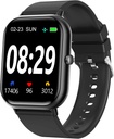 Smart Watch pour hommes Femmes SmartWatch 1.83" pour iPhone Samsung Android Phone Compatible, Fitness Tracker Watch avec Pedomètre, Heart Rate/Sleep Monitor, Blood Oxygen, IP68 Waterproof