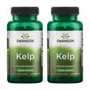 Swanson Kelp - Source naturelle d'iode appuyant la santé thyroïde - Supplément minéral avec source d'iode normalisée 0,4% - (250 comprimés, 225 mcg chacun) (2 paquets)