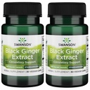 Extrait de gingembre noir de Swanson - favorise la circulation sanguine saine et la vigueur physique - peut aider la santé cardiaque, tissu musculaire et le bien-être mental - (30 gélules, 100 mg chacune) (2 pack)