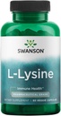 Swanson Amino Acid Ajipure L-Lysine Pharmaceutique Grade 500 Milligrammes 90 Capsules de Veg
