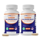 Vitamatic 2 Packs Valerian Root 20:1 Extrakt 250 mg - 240 Kapseln - 20X Konzentrierter Extrakt