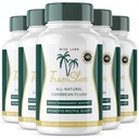 (Official 5 Pack) Tropislim, Tropislim All Natural Caribbean Flush, Weight Loss Supplement, Tropislim Slimming Kapseln für Damen, Gesunder Lebensstil + Leaner Physique, Tropical Reviews (300 Kapseln)