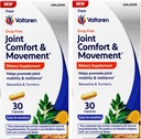 Confort et mouvement des articulations Voltaren, complément alimentaire, facile à avaler, 30 comtes (paquet de 2)