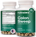 Complément doux de nettoyage et de désintoxication du colon - Le nettoyage complet du colon pour les femmes et les hommes soutient le progrès constant dans la désintoxication et la régularité digestive, 2-4 capsules par jour (paquet de 1)