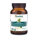 Himalaya Organic Ashwagandha, 90 jours d'approvisionnement, supplément à base de plantes pour soulager le stress, soutien énergétique, insomnie occasionnelle, USDA certifié biologique, non-OGM, végétalien, sans gluten, 670 mg, 90 capsules
