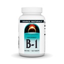 Quelle Naturals Vitamin B-1 Thiamin 500mg Hohe Potenz, 100% rein - 100 Tabletten