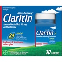Claritin 24 HR Non Drowsy Allergy Medicine, Loratadine antihistamine comprimés, 30 Ct