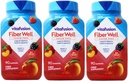 VitaFusion, Gommies en fibre, Supplément en fibre, Arômes assortis - 90 gommes, Boîte de 3