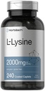 Horbäach L-Lysine Supplément 2000mg. 240 Caplets.
