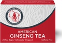 Laitière American Ginseng Tea Bags 20 ct - Premium Wisconsin Ginseng Tea - Non-OGM, sans gluten