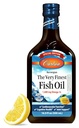 Carlson - L'huile de poisson la plus fine, édition spéciale, 1600 mg Oméga-3s, supplément liquide, huile de poisson norvégienne, eau sauvage, liquide d'origine durable, citron, 500 mL (16,9 Fl Oz)