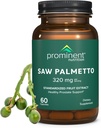 Prominente nutrition Saw Palmetto Supplément, Healthy Prostate Support Saw Palmetto pour les hommes, Supplément pour la santé urinaire, 160 mg, 30 jours d'approvisionnement