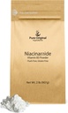 INGRÉDIENTS ORIGINAUX DE PURE Niacinamide (2 lb) Poudre de vitamine B3 sans fluide, supplément alimentaire