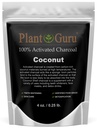 Poudre de charbon activé 4 oz. Noix de coco - Nourriture Casher Non-OGM - Blanchiment des dents, masque faciale et fabrication de savon. Promotion de la désintoxication naturelle et aide à la digestion