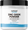 Poudre d'oxyde de zinc Nutricost (500 grammes) 100% pure, sans additifs - végétalien, non-OGM, Nutricost Essentials