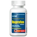 HealthA2Z® Ibuprofène 200mg de 500 Nombres de personnes Relief de la douleur Souffle corporelle Souffle de la tête Arthrite Souffle Crampes Dos Douleur Réducteur de la fièvre (500 Nombre)