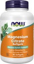 MAINTENANT Compléments alimentaires, Citrate de magnésium, avec Glycinate et Malate, Support du système nerveux*, 90 Softgels