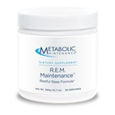 Metabolic Maintenance R.E.M. Maintenance Powder - Natural Relaxation Support Supplement mit Magnesium, Melatonin, 5-HTP + Kalium - Easy Drink Add-in, keine Füllstoffe (366g / 60 Portionen)