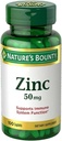 Nature's Bounty Zinc, Immune Support, 50 mg, Caplets, 100 Ct (paquet de 2)