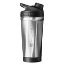 VOLTRX ChillMix Shaker Bottle Insulated Edelstahl - USB C wiederaufladbare elektrische Protein Shake Mixer, Shaker Cups für Protein Shakes und Meal Ersatz, Chrom Steel, 16 oz