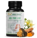 Adv. Pure Lung | Lung Cleanse und Detox | Kräuterrespirator Ergänzung für Lung Unterstützung mit Chaga Mushroom, Curcumin Turmeric, Honeysuckle Flower, Astragalus, Quercetin, Granatapfel