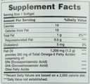 Huile de poisson de la nature, soutient la santé cardiaque, 1200 Mg, softgels à libération rapide, 200 Ct (paquet de 2)