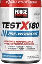 FORCE FACTOR Test X180 Pre-Workout Powder & Energy Supplement, Boost Focus & Endurance, Build Muscle & Strength, Supplément à oxyde nitrique avec Ashwagandaha & L-Citrulline, Blue Raspberry, 30 portions