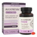 Omega 110 w/LYSOVETA LPC EPA & DHA Suppléments pour la santé du cerveau et de la rétine