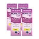 Monistat Chafing Relief-Pulver-Gel, langlebiger Anti-Chafing-Schutz für Bikini-Bereich, Oberschenkel und Bra-Linien, 1,5 Oz, Pack von 4