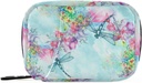 Aquarell Dragonfly Blume Pille Organizer Case Blue Vintage Branch 7 Tage Reise Pille Box mit Zipper Portable Wöchentliche Vitamin Medizin Supplement Halter Tasche