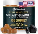 Shilajit für Männer und Frauen - Shilajit Gummies - Shilajit Pure Himalayan | 600mg Shilajit, 150 Gummies (75 Servietten)