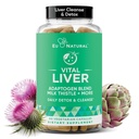 Nettoyer et réparer le foie vital - Supplément de soutien du foie 9-en-1 - Thistle de lait, extrait d'artichaut, curcuma, adaptogènes - Fonction hépatique optimale et santé digestive - 60 capsules molles végétariennes