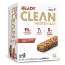 Ready® Protein Bars – High-Protein Snack mit 15g Whey Protein, All-Natural Zutaten, unterstützt Lean Muskel und Erholung, keine künstlichen Süßungsmittel – Schokoladen-Peanut Butter, 12-Pack