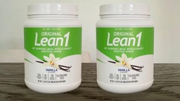 Lean1 substitut de repas Secouer de protéines, Vanilla Flavor, 2-PACK de 15 Tubes de service