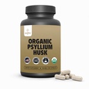 Bio Psyllium Husk Kapseln 750 mg, natürliche Faser Ergänzung für Gut Gesundheit* - Alternative zu Psyllium Husk Pulver, Zealthy Life, 250 Kapseln