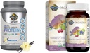 Garten des Lebens Bio Vegan Sport Protein Pulver & Einmal täglich Frauen Multi - Probiotika, BCAAs, Antioxidantien, 30g Pflanzenprotein, Vitamine A C D3 K B6 B12, Non GMO