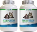 Suppléments d'incontinence pour chats - CAT Complexe urinaire sain - Solution UTI - Formule naturelle - poudre de canneberge pour chats - 2 bouteilles (180 comprimés)