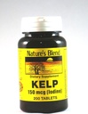 Mélange naturel Kelp 150 mcg (Iodine) 200 comprimés