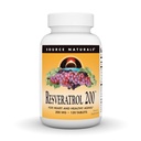 Source Naturals Resveratrol 200 pour un vieillissement en santé*, 200 mg - 120 comprimés