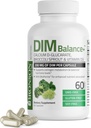 Bronson DIM Balance+ Calcium D-Glucarate, Broccoli Sprouts und Vitamin D3 200 MG von DIM pro Kapsel Unterstützt Estrogen Metabolismus und Balanced Hormon Levels Non-GMO, 60 vegetarische Kapseln