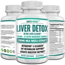 Nettoyer le foie Détox & Supplément de réparation, Artichaut extrait Formule de santé du foie w 22 herbes pour le soutien du foie, foie Détox nettoyant pilules - Thistle de lait Dandélion Ginger Beet Turmeric Zinc, 60 Capsules