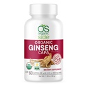 Ginseng 60 Capsules Adaptogen pour le soulagement du stress, l'énergie boost, le soutien immunitaire Adaptatif certifié USDA biologique, non-OGM, supplément végétalien pour le bien-être naturel