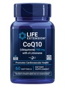 Life Extension CoQ10 (Ubiquinone) avec d-Limonène – Santé cardiaque, Fatigue générale de combat, Meilleure absorption – Sans gluten, Non-OGM – 60 Softgels