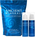Minéraux anciens Flacons de bain de magnésium - Lotion de magnésium et Lotion Ultra avec MSM - Chlorure de Zechstein pur véritable