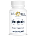 Bio-Tech Pharmacal Mélatonine (1mg, 100 gélules)
