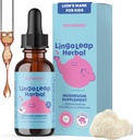 JoySpring Lions Mane pour les enfants , Supplément de délai de parole pour les enfants et les tout-petits , Lion , Gotu Kola & Ashwagandha pour la orthophonie et le soutien cognitif – Easy-Take Liquid , LingoLeap Herbal