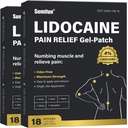 Sumifun 4% Lidocaïne Pattes de soulagement de la douleur - 36 Patchs de comptage pour le dos, l'épaule, le muscle, les articulations, le genou Pain Relief - Lower Back Pain Relief Products - Pain Paches Force maximale Lidocaïne